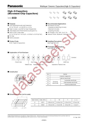 ECD-G0ER108 datasheet  